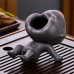 Purple Sand Tea Pet Ornaments Little Monk Ceramic Figures Tea Play Peeing Doll Tea Set Peeing Water Spray Accessories