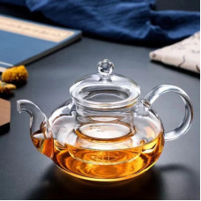 Heat Resistant Glass Tea Pot Glass Teapot With Infuser