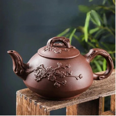 Purple Sand Pot Hand Made Large Clay Teapot