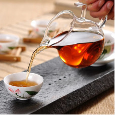 Clear Heat Resisting Single Layer Handle Tea Cup 250ml