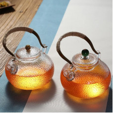 Heat Resistant Glass Teapot With Tea Filter