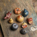 Yixing Purple Clay Pumpkin Frog Tea Pet Handmade Teahouse Decoration Creative Small Peach Ornaments Water Spray Tea Ceremony