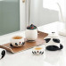 Panda Shaped Teaware Sets Portable Travelling Kung Fu Tea Making Tools Ceramic Teapot Teacup New Year Gifts Souvenirs