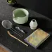 Japanese Matcha Teaware Set Hyakumonari Tea Brush Stand with Strainer Traditional Handmade Tea Utensils Holiday Gifts